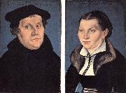 CRANACH, Lucas the Elder Diptych with the Portraits of Luther and his Wife df Spain oil painting reproduction
